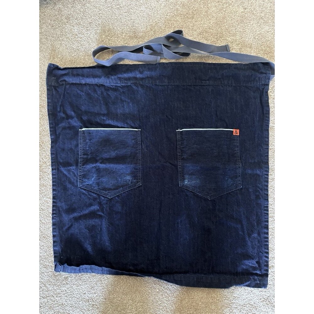 Hedley & Bennett Denim Bistro Apron Navy Blue